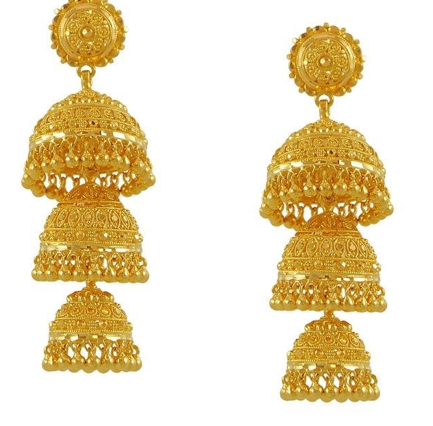 Gold earrings jhumka design 2025 latest